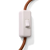 Interrupteur unipolaire passe-fil à bascule pour lampe — Blanc