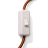 Interrupteur unipolaire passe-fil à bascule pour lampe — Blanc