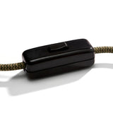 Interrupteur unipolaire passe-fil à bascule pour lampe — Noir