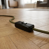 Interrupteur unipolaire passe-fil à bascule pour lampe — Noir