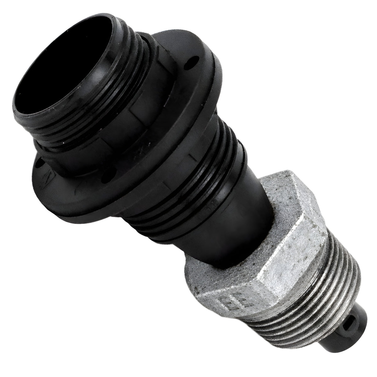 Kit douille E14 filetée thermoplastique sur raccord mâle en fonte galvanisée
