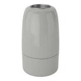 Douille E14 en porcelaine — Gris