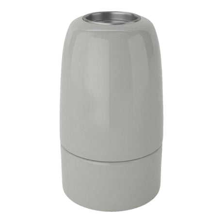 Douille E14 en porcelaine — Gris