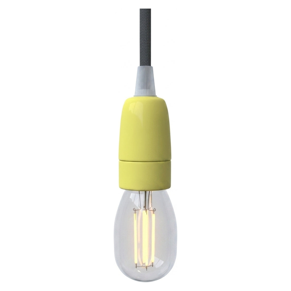 Douille E14 en porcelaine — Jaune