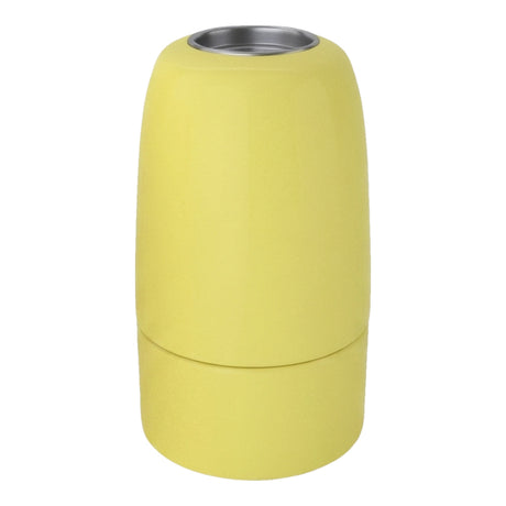 Douille E14 en porcelaine — Jaune