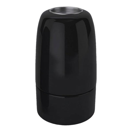Douille E14 en porcelaine — Noir