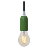 Douille E14 en porcelaine — Vert