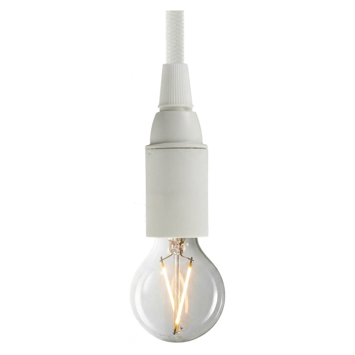 Douille E14 en thermoplastique — Blanc