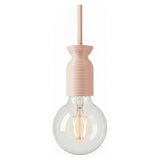 Douille E27 en plastique recyclé imprimé en 3D — Rose antique