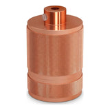 Douille E27 en aluminium moleté double bague — Cuivre