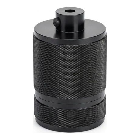 Douille E27 en aluminium moleté double bague — Gris foncé