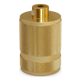 Douille E27 en aluminium moleté double bague — Laiton