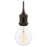 Douille E27 en aluminium vintage — Perle noire