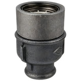 Kit douille E27 avec bague sur raccord femelle en fonte noire Eco