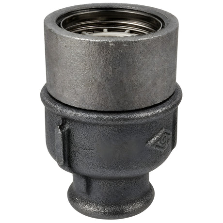 Kit douille E27 avec bague sur raccord femelle en fonte noire Eco