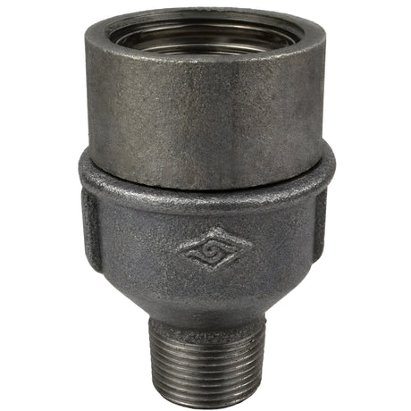 Kit douille E27 avec bague sur raccord mâle en fonte noire Eco