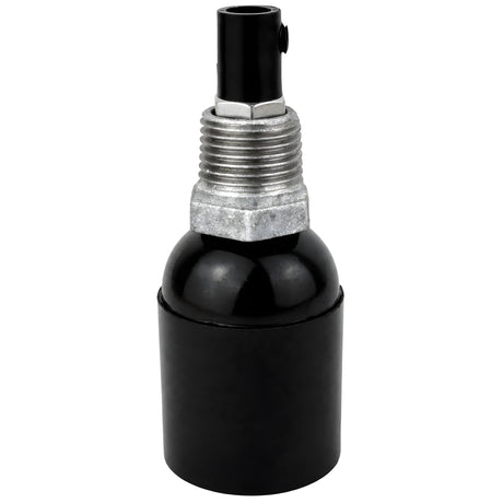 Kit douille E27 bakélite sur raccord 1/2'' (15x21mm) mâle en fonte galvanisée
