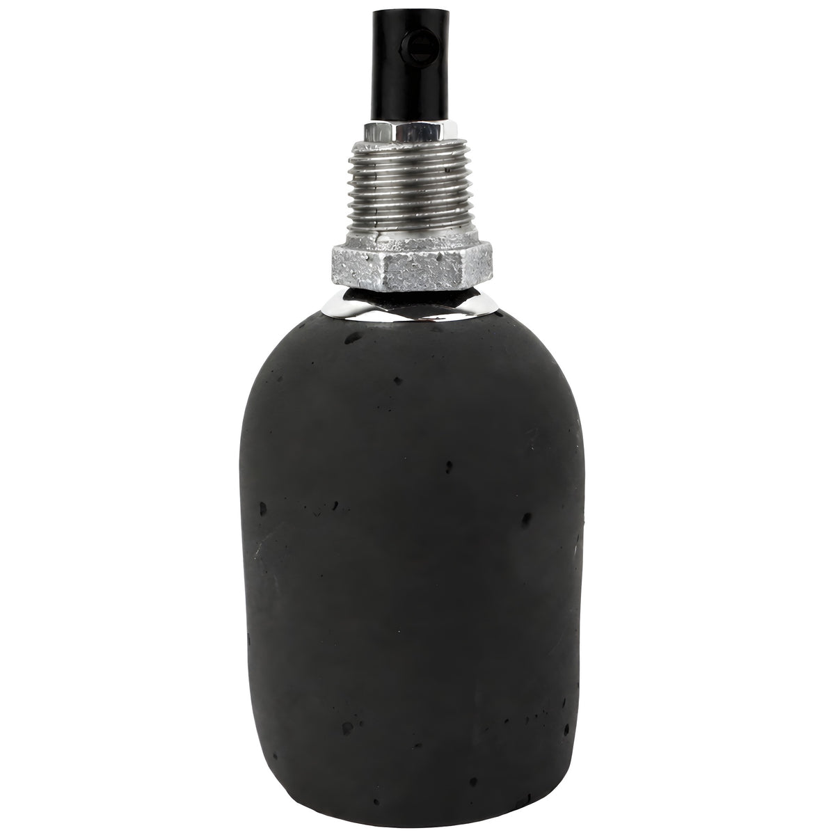 Kit douille E27 béton anthracite sur raccord 1/2'' (15x21mm) mâle en fonte galvanisée