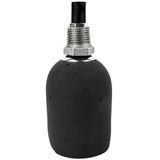 Kit douille E27 béton anthracite sur raccord 1/2'' (15x21mm) mâle en fonte galvanisée