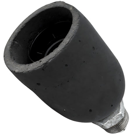 Kit douille E27 béton anthracite sur raccord mâle en fonte galvanisée