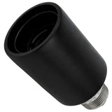Kit douille E27 bois noir sur raccord mâle en fonte galvanisée