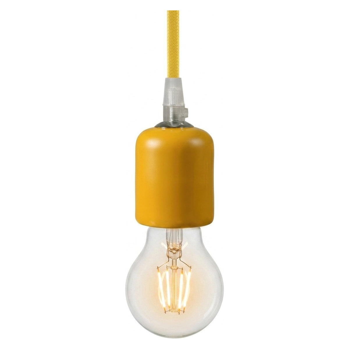 Douille E27 en céramique — Jaune