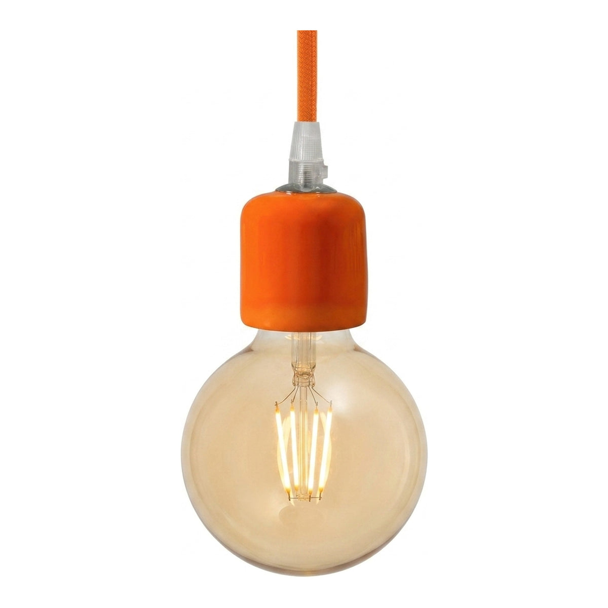 Douille E27 en céramique — Orange