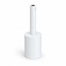 Kit douille E27 cylindrique en métal — serre-câble 7 cm — blanc mat — vue 1