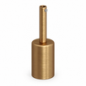 Kit douille E27 cylindrique en métal — serre-câble 7 cm — finition bronze satiné — vue 1