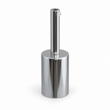 Kit douille E27 cylindrique en métal — serre-câble 7 cm — finition chromée — vue 1