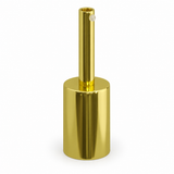 Kit douille E27 cylindrique en métal — serre-câble 7 cm — finition laiton — vue 1