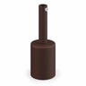 Kit douille E27 cylindrique en métal — serre-câble 7 cm — effet rouille — vue 1