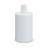 Douille E27 cylindrique en métal — Conique plastique / Blanc mat
