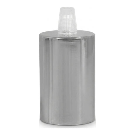 Douille E27 cylindrique en métal — Conique plastique / Chromé