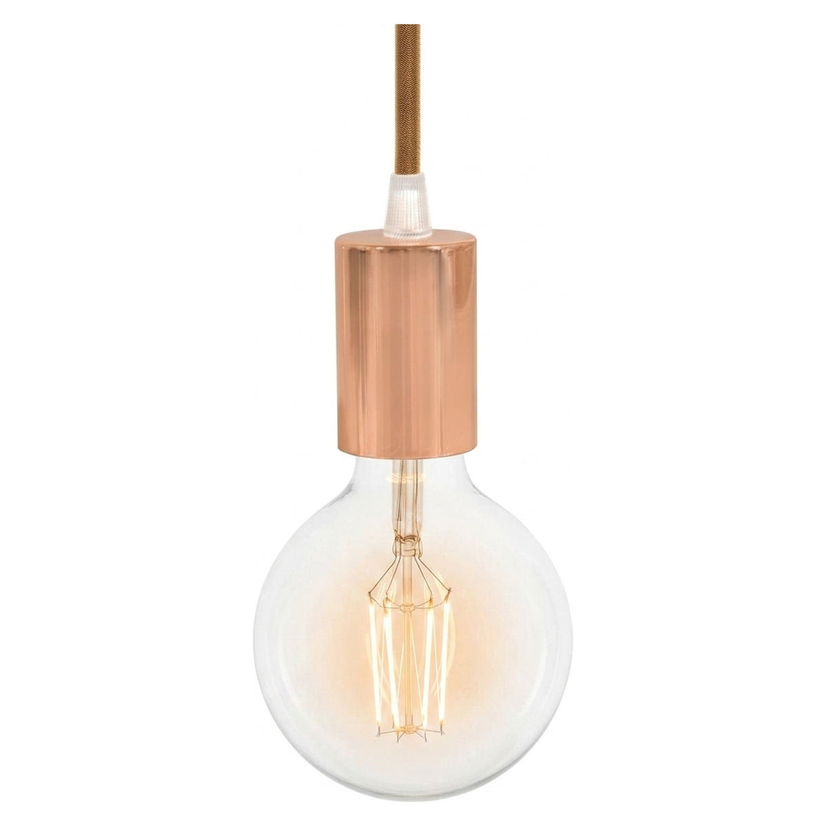 Douille E27 cylindrique en métal — Conique plastique / Cuivre