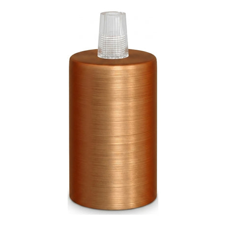 Douille E27 cylindrique en métal — Conique plastique / Cuivre satiné