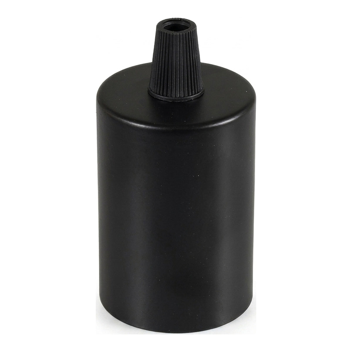 Douille E27 cylindrique en métal — Conique plastique / Noir