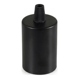 Douille E27 cylindrique en métal — Conique plastique / Noir