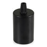Douille E27 cylindrique en métal — Conique plastique / Noir