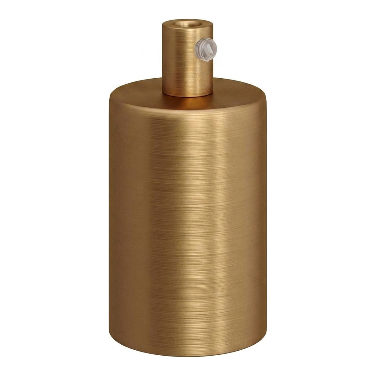 Douille E27 cylindrique en métal — Cylindrique métal / Bronze satiné