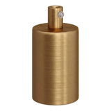 Douille E27 cylindrique en métal — Cylindrique métal / Bronze satiné