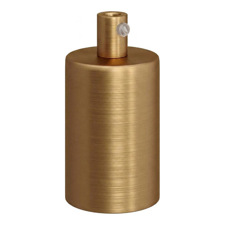 Douille E27 cylindrique en métal — Cylindrique métal / Bronze satiné