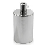 Douille E27 cylindrique en métal — Cylindrique métal / Chromé