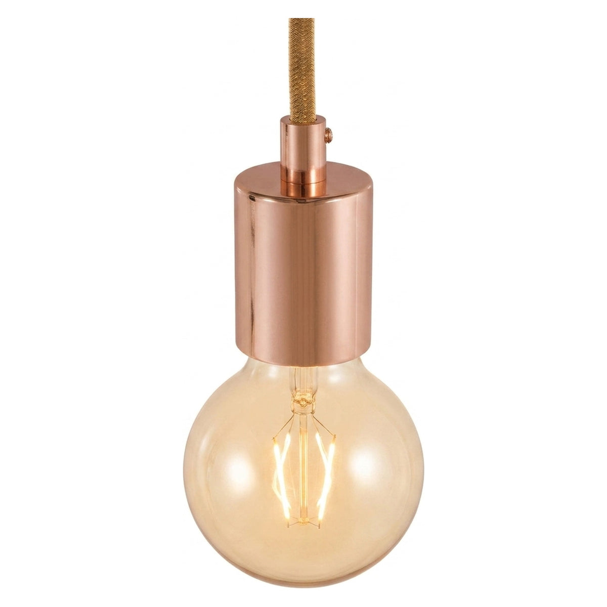 Douille E27 cylindrique en métal — Cylindrique métal / Cuivre