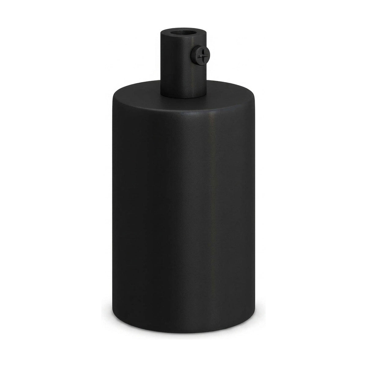 Douille E27 cylindrique en métal — Cylindrique métal / Noir