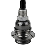 Kit douille E27 métal brillant noir sur raccord 1/2'' (15x21mm) mâle en fonte galvanisée