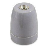 Douille E27 en porcelaine — Gris
