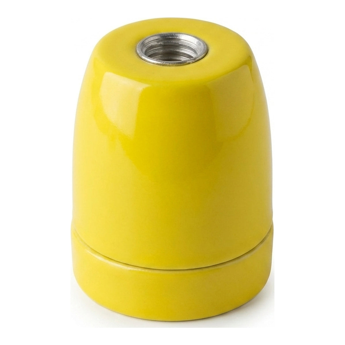 Douille E27 en porcelaine — Jaune