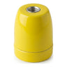 Douille E27 en porcelaine — Jaune