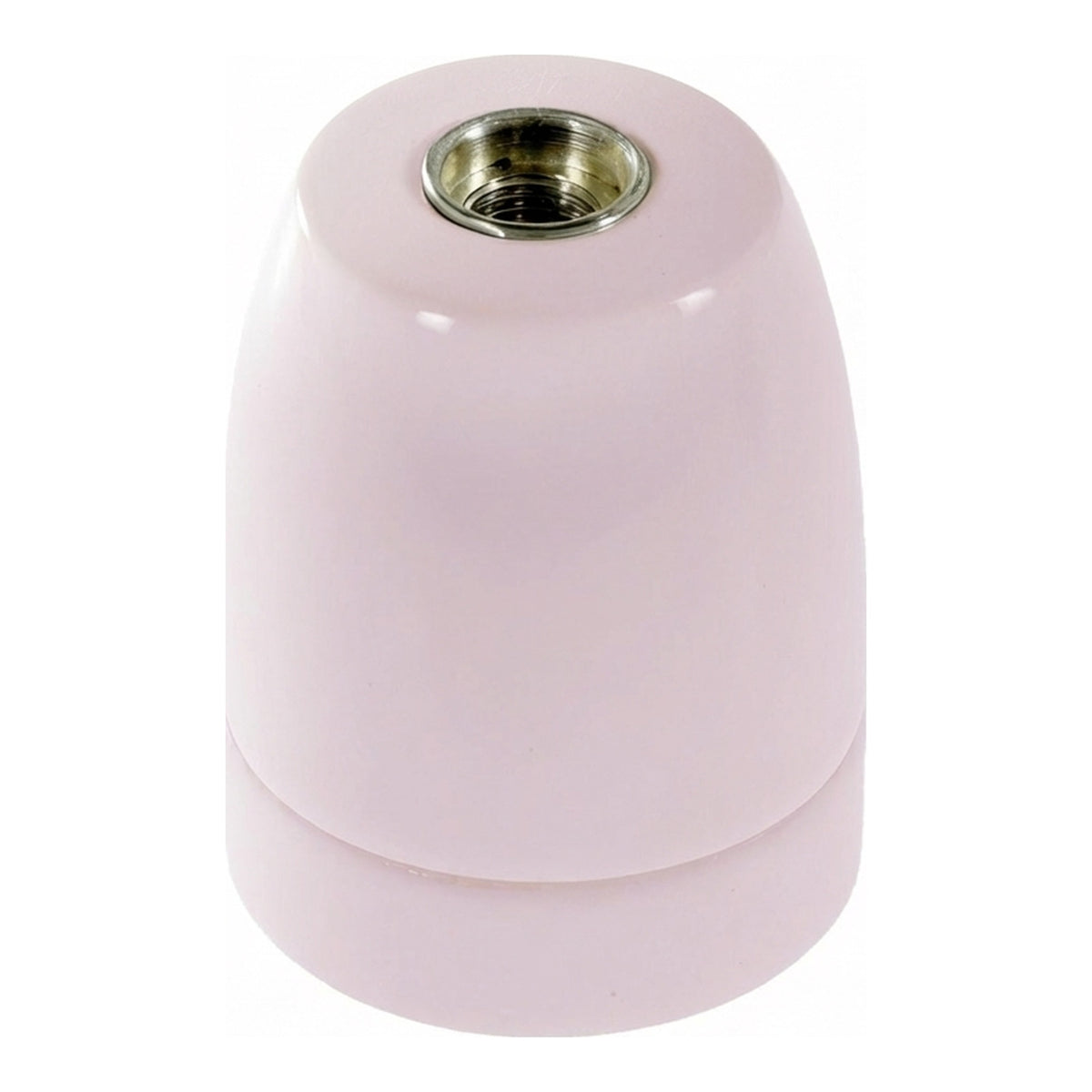 Douille E27 en porcelaine — Rose antique